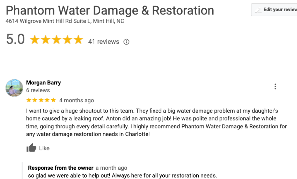 water damage restoration, fire damage, mold remediation, restoration company, charlotte nc